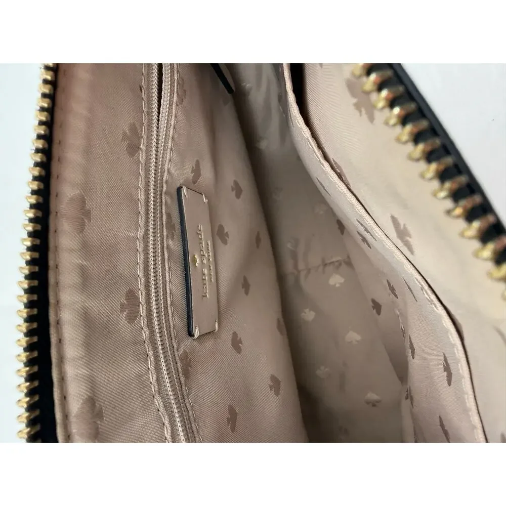 Kate Spade Adel Medium Crossbody‎ Bag Black Leather Adjustable Strap Dust Bag